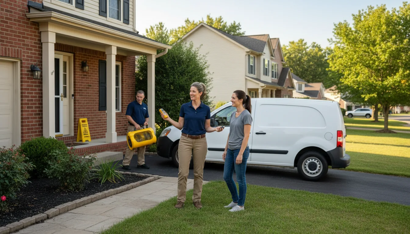 Water restoration image for Dehumidification And Cleanup Services in Butler, IN